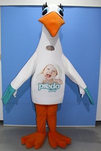 Predo Baby Markası İçin Hazırladığımız Leylek Maskot Kostüm
